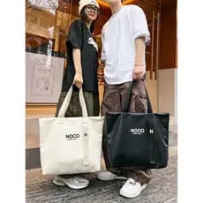 Bolsa de ombro japonesa para uso de rua, bolsa Tote masculina de grande capacidade para meninos e estudantes, bolsa de o