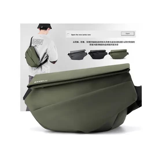 Bolsa mensageiro funcional masculina multifuncional com ferramentas bolsa mensageiro novo estilo bolsa de peito nicho ma