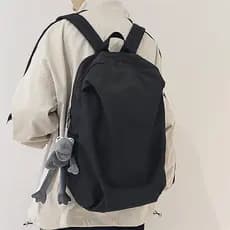 Mochila masculina versão coreana simples na moda estudantes universitários estudantes do ensino médio mochila masculina