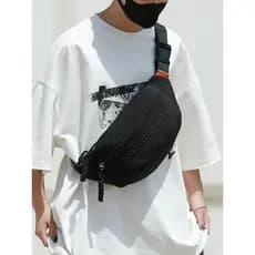 Bolsa de peito Casual japonesa masculina, bolsa de cintura para celular, esportes, ciclismo, bolsa de ombro pequena femi