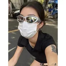 Esportes ciclismo óculos Millennium tecnologia futuro sentido y2K óculos de sol feminino 2026 novo estilo na moda rua ti