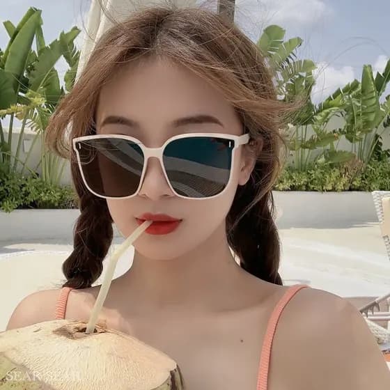 Óculos de sol feminino High-End sentimento 2023 novo estilo grande quadro grande rosto mais magro olhar moda óculos de s