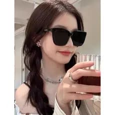Óculos de sol preto feminino High-End sentir ins decoração na moda Retro óculos versão coreana na moda rua tiro quadrado