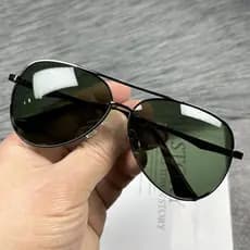 Óculos de sol aviador masculino para dirigir óculos de sol dedicados na moda de alta definição Anti-ultravioleta luz for