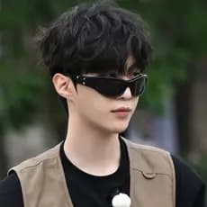 Liu Yurun Masculino Fan Chengcheng Mesmo Estilo Óculos de Sol Masculino High-End Trendy Star Óculos de Sol UV400 Proteçã