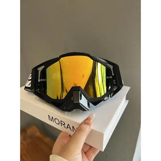 Óculos de ciclismo da motocicleta à prova de areia capacete óculos de sol das mulheres dos homens fora de estrada ciclis