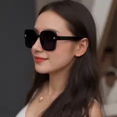 Óculos de sol 2025 novo estilo na moda feminino gm Anti-ultravioleta High-End influenciador mesmo estilo óculos de sol m