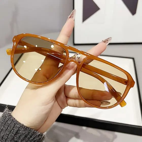 Gm óculos de sol feminino 2026 novo estilo influenciador óculos de sol masculino moda na moda preto óculos rosto grande