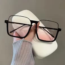 2022 Retro grande quadro óculos de sol feminino influenciador quadrado Blush mais magro olhar simples óculos de sol High
