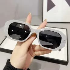 Óculos de sol feminino High-End grande rosto óculos de sol masculino Anti-ultravioleta 2025 novo estilo óculos de conduç