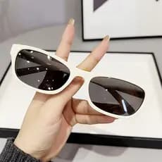 Óculos de sol de armação pequena feminino High-End grande rosto óculos de sol masculino Anti-ultravioleta 2026 Retro inf