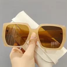 Óculos de sol feminino verão beira-mar 2022 novo estilo na moda rua tiro rosto redondo grande rosto óculos de sol proteç