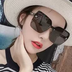 Óculos de sol feminino na moda High-End rosto redondo óculos de sol masculino 2022 novo estilo condução Anti-ultraviolet