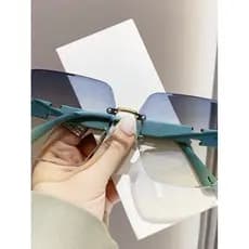 Influenciador mesmo estilo óculos de sol rosto redondo condução Anti-ultravioleta óculos de sol de rosto longo de alto v