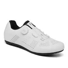 Sapatos de ciclismo masculinos superfície de couro fivela giratória trava de montanha equipamento de ciclismo unissex
