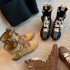 Senhoras Martin botas outono inverno novo estilo cor combinando rendas zíper lateral treinamento alemão botas femininas