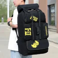 Super grande capacidade mochila saco de lona dos homens saco de escalada ao ar livre esportes em movimento saco de armaz