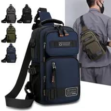 2026 novo estilo masculino grande capacidade saco de peito de um ombro saco do mensageiro multifuncional Casual mochila