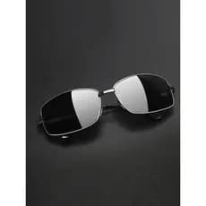 Óculos de sol masculino condução disponível Anti-ultravioleta óculos de sol feminino rosto redondo sapo óculos polarizad