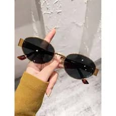 Retro Metal pequeno quadro óculos de sol feminino na moda High-End rua tiro estilo dinheiro antigo 2026 novo estilo ultr