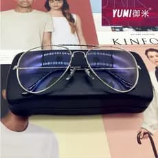 Yumi óculos anti-luz azul feminino, retrô, moderno, rosto redondo, rosto liso, óculos de computador, óculos de sol anti-