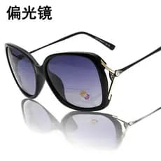 Nova moda óculos polarizados High-End na moda óculos de sol Anti-ultravioleta decoração forte luz confortável rosto redo