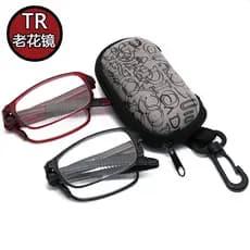 Novo estilo TR90 Ultra-leve quadro macio dobrável masculino feminino moda portátil lente de resina quadro completo óculo