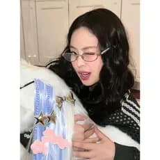 Jennie mesmo estilo pequeno quadro Oval óculos de sol feminino amor strass rosto liso magia mais magro olhar simples esp