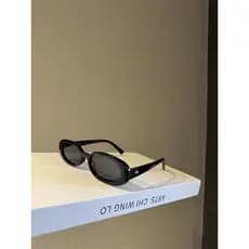 Zhao Lusi mesmo estilo olho de gato preto guarda-sol óculos de sol estilo feminino na moda pequeno rosto y2k quente meni