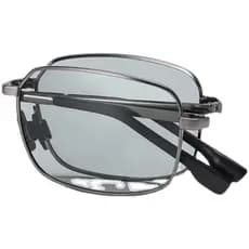 Óculos de sol polarizados de dupla utilização, dia e noite, masculino, fotocromático inteligente, dobrável, motorista, c