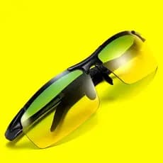 Óculos dia noite dupla utilização mudança de cor inteligente óculos de sol de alta definição masculino polarizado conduç
