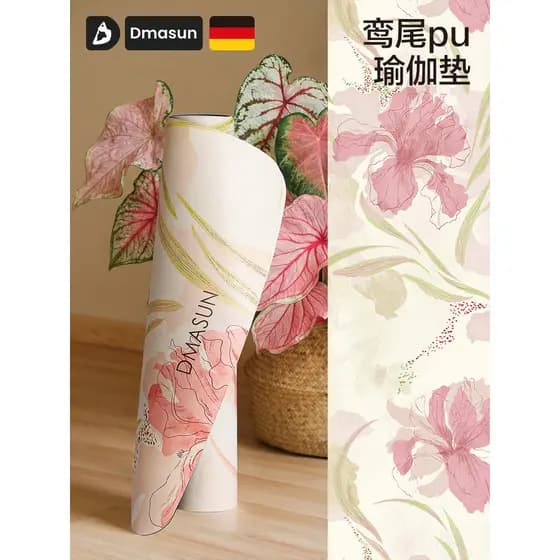 DMASUN {Iris} Tapete de ioga artístico de borracha Natural profissional antiderrapante pu tapete de Fitness isolamento a