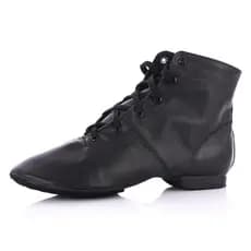 Sapatos de balé de couro genuíno genuíno botas de Jazz de alta qualidade sapatos de prática de sola macia crianças menin