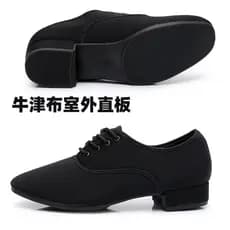 Oxford pano masculino padrão nacional sapatos de dança quadrada adulto dança sola macia moderna raposa andando dança mod