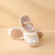 Sapatos de dança infantis clássicos chineses estilo Hanfu, sapatos de balé femininos para crianças pequenas, sapatos de