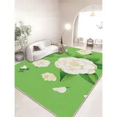 Verão fresco seda gelo seda sala de estar tapete verão fresco quarto tapete 2024 novo estilo estilo simples legal tapete