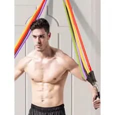 Corda de tensão Fitness masculino elástico corda elástica faixa de resistência doméstica tensor volta exercício força pe