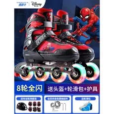 Disney Spiderman patins meninos meninas patins crianças patins conjunto completo iniciantes
