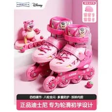 Meca Disney Patins Meninas Patins Crianças Patins 6-12 Anos Patins Conjunto Completo Iniciantes