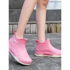 Versão coreana botas de chuva da moda botas de chuva femininas quentes quatro estações podem usar cozinha antiderrapante