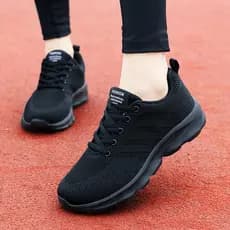 Sapatos femininos primavera outono malha tênis All-Match sapatos de viagem casuais feminino leve estudante mãe tênis de