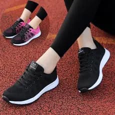 Primavera outono sapatos esportivos sapatos femininos tênis de corrida malha respirável leve sapatos de viagem estudante