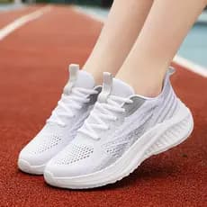 Sapatos femininos de verão respirável malha única sapatos esportivos casuais confortáveis antiderrapantes sandálias de s