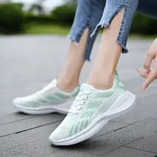 Beamon primavera sapatos femininos estudante sapatos esportivos sapatos de rede leve sola macia tênis de corrida mãe sap