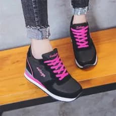Aumento interno 10cm sapatos femininos quatro estações malha tênis casuais pessoas pequenas olhar alto mais magro olhar