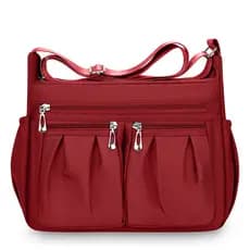 Bolsa mensageiro de grande capacidade com vários compartimentos, lona, grande capacidade, novo estilo, Casual, feminina