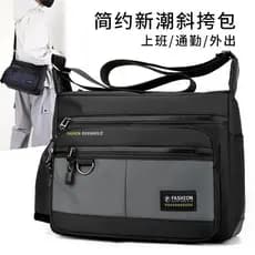 Bolsa masculina 2025 novo estilo de grande capacidade Casual bolsa mensageiro à prova d'água bolsa de ombro negócios Oxf