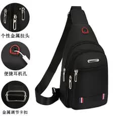 Bolsa de peito masculina 2025 novo estilo na moda versão coreana Casual à prova d'água tecido Oxford bolsa mensageiro de