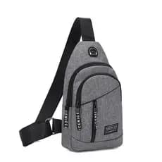 Street Wear masculino estudante bolsa de ombro saco de peito pequena mochila mensageiro saco de lona na moda Casual Diag