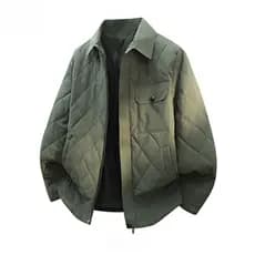 Tamanho grande americano ferramentas diamante acolchoado jaqueta masculina outono inverno Casual All-Match plus size jaq